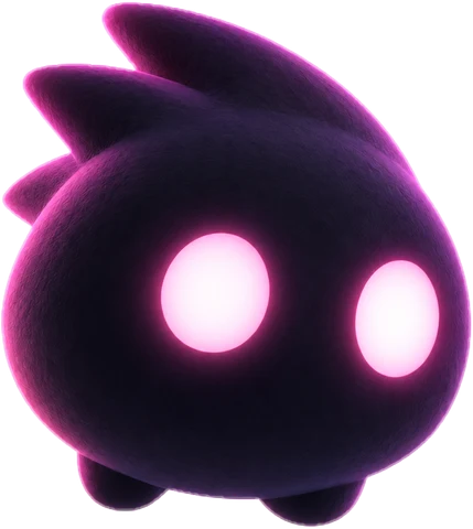 The Comet, a dark spark with pink eyes and a swept-back crest