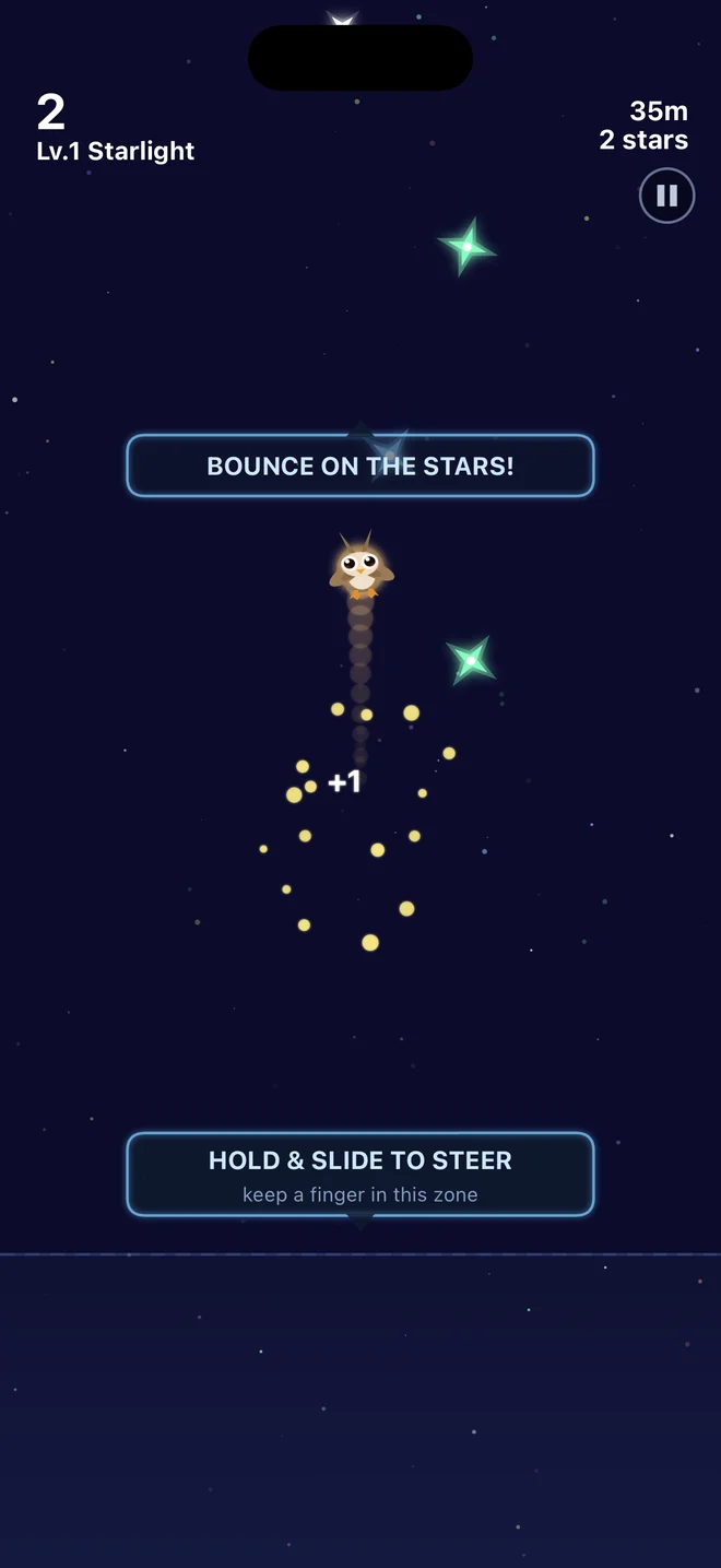 Hop Up! gameplay on iPhone