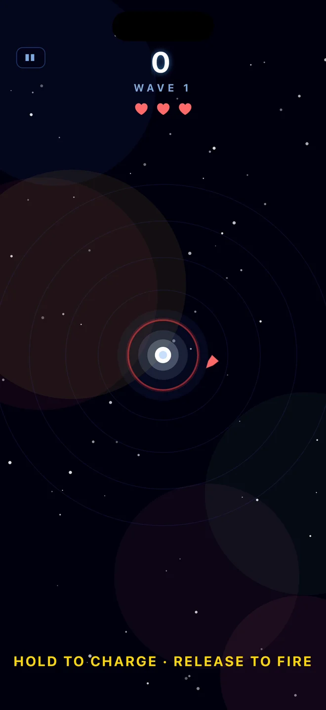 Pulsar gameplay on iPhone